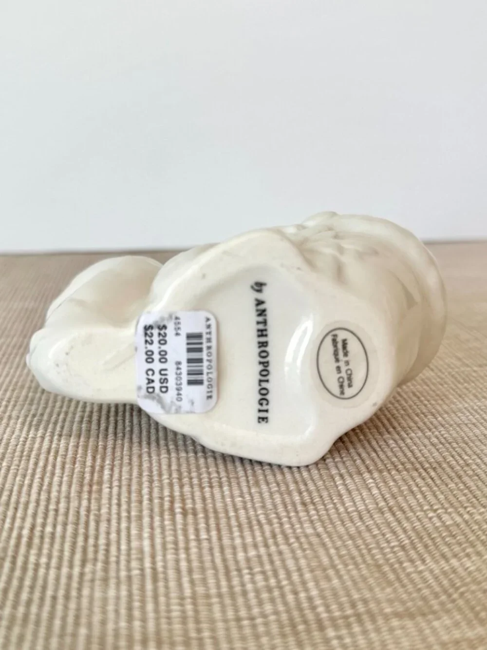 NEW Anthropologie Winter White Creature Bud Vase SQUIRREL Figurine - Picture 6 of 8